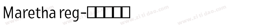 Maretha reg字体转换